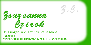 zsuzsanna czirok business card